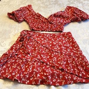 Two piece skort set